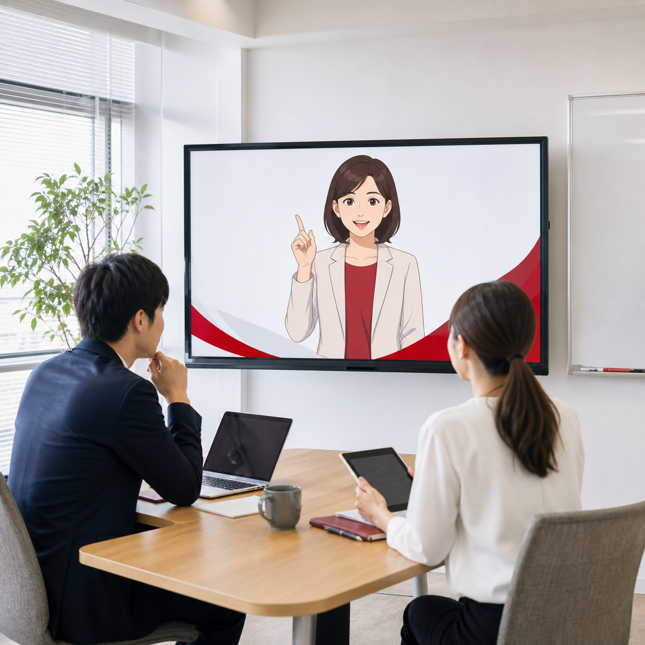 画面Avatarによる教育と研修