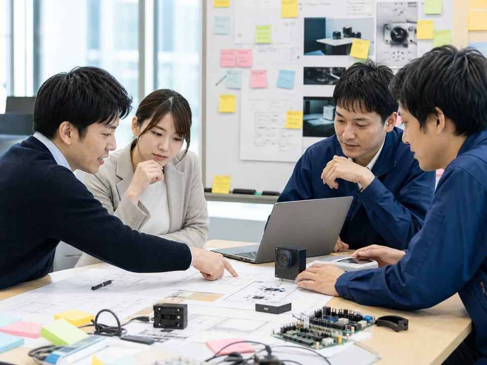 顧客チームと技術者による共同開発