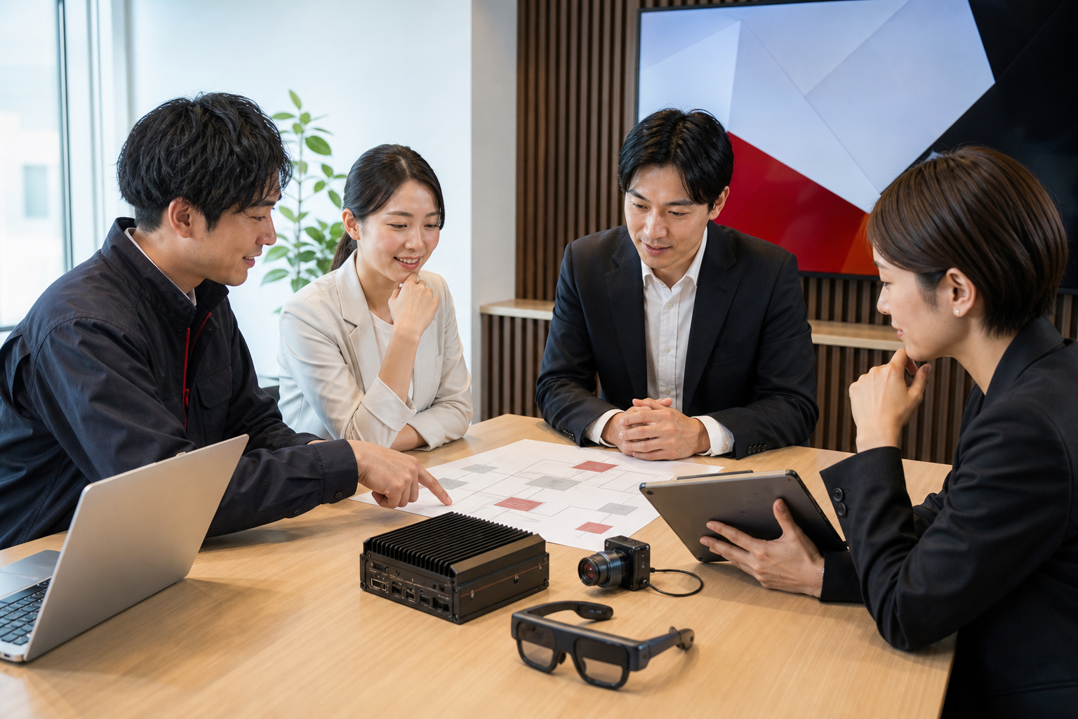 Edge XRソリューションを検討するチーム