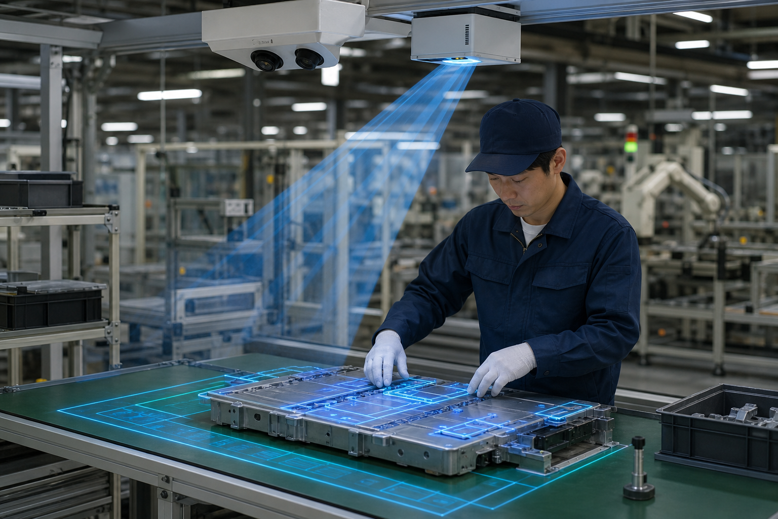 DMP Di1 Development Kit 製造現場で作業位置へ情報投影する構成イメージ