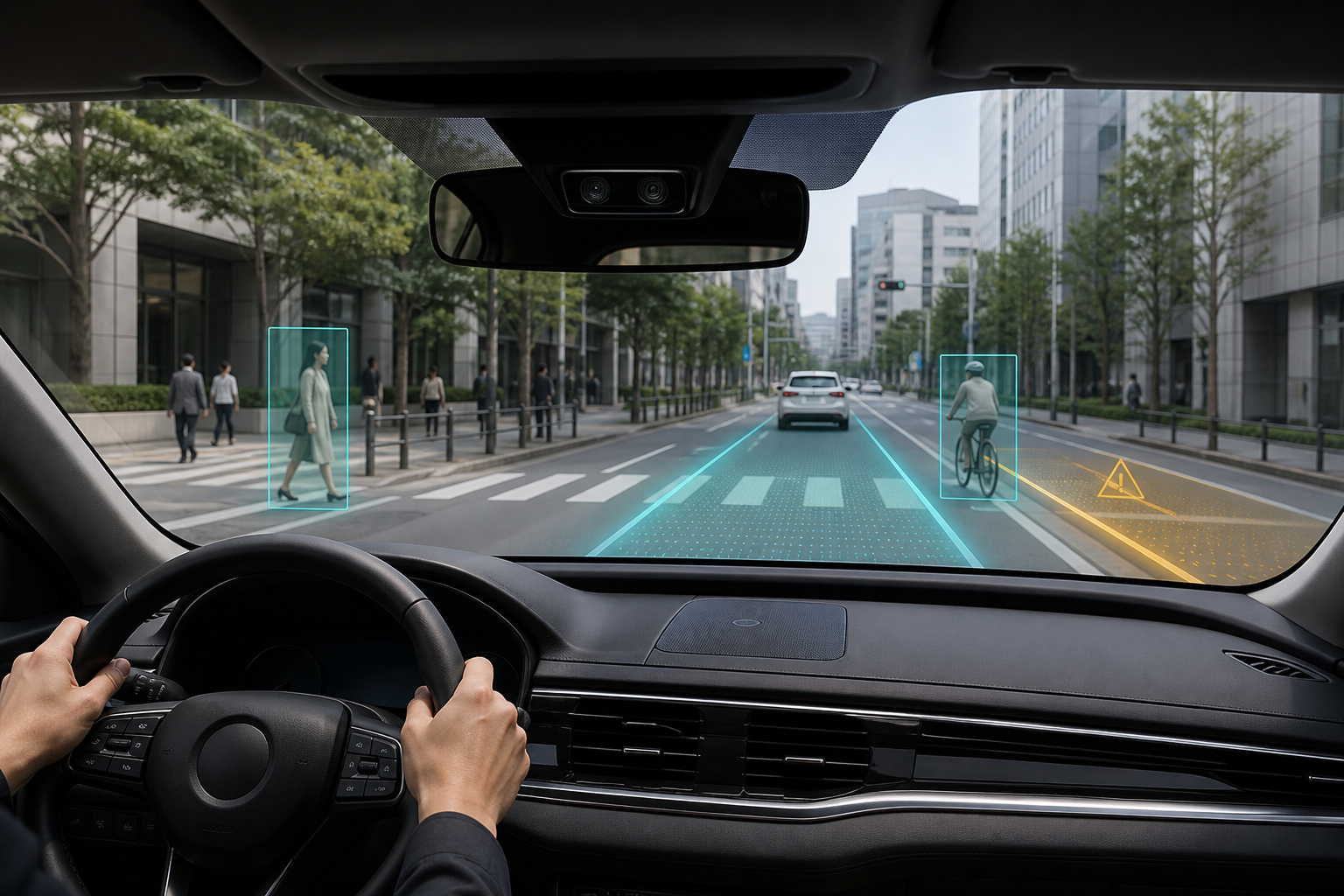 DMP Di1 Development Kit 車載Cameraの認識情報をフロントガラスHUDへ表示する構成イメージ