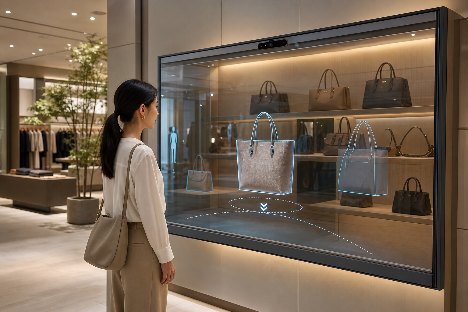 DMP Di1 Development Kit 店舗の透明Displayへ商品情報を表示する構成イメージ